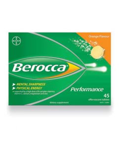 Berocca Effervescent 钙镁锌+维B+维C泡腾片 香橙味 45片