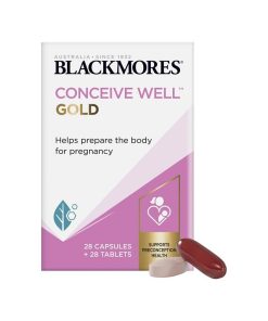 Blackmores澳佳宝 孕前准孕妇备孕黄金素 56片(28粒胶囊+28粒片剂) Conceive Well Gold