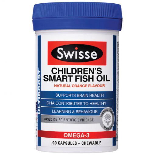 Swisse Children's Smart Fish Oil 儿童益智鱼油胶囊 90粒