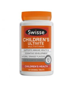 Swisse 儿童复合维生素咀嚼片 120粒 21种维生素 矿物质 抗氧化剂 Childrens Ultivite