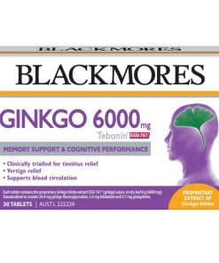 Blackmores澳佳宝 银杏精华健脑片6000mg 30粒