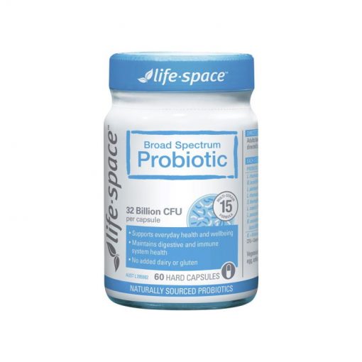 Life Space 成人益生菌胶囊60粒 广谱多株 调理肠胃 完善免疫系统 预防疾病 Broad Spectrum Probiotic
