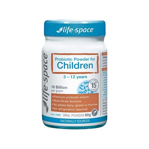 Life Space 儿童益生菌粉 60克 3-12岁 调理肠胃 提高免疫力 抗过敏湿疹 Probiotic Powder For Children