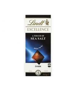 Lindt瑞士莲 卓越系列黑巧克力 海盐味 100克