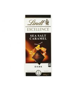 Lindt瑞士莲 卓越系列黑巧克力 海盐焦糖味 100克