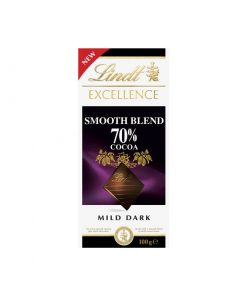 Lindt瑞士莲 卓越系列黑巧克力 70%可可柔滑款 100克
