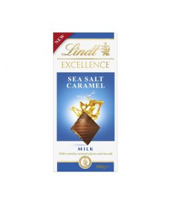 Lindt瑞士莲 卓越系列牛奶巧克力 海盐焦糖味 100克