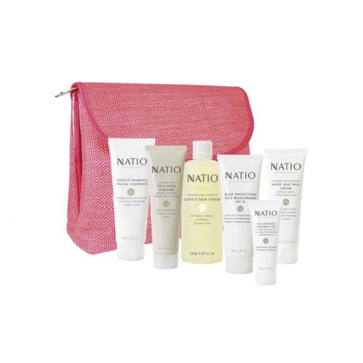 Natio娜迪奥 丰富系列套装7件套 爽肤水+洁面+面部+眼部+手部+面膜+包