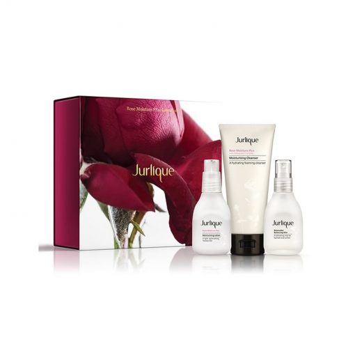 Jurlique茱莉蔻 圣诞礼盒 玫瑰保湿精华基础三件套 洁面+玫瑰水+乳液