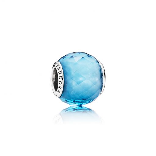 Pandora潘多拉 791722NBS 天蓝色几何切割面串饰 Sky Blue Petite Facets Charm[Retired]