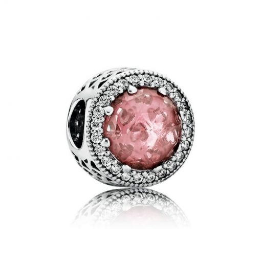 Pandora潘多拉 791725NBP 深粉红色闪耀的心Blush Pink PANDORA Radiant Hearts Silver Charm