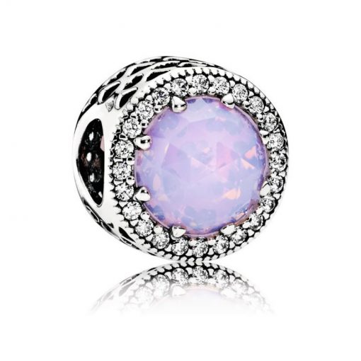 Pandora潘多拉 791725NOP 乳白光晕粉色闪亮的心Opalescent Pink Radiant Hearts Openwork Charm
