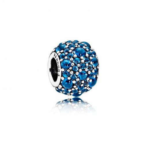 Pandora潘多拉 791755NLB 蓝调寒露串饰 Vivid Blue Shimmering Droplets Charm