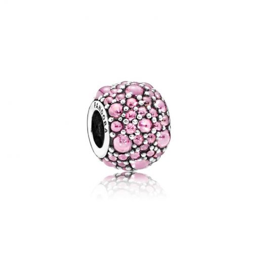Pandora潘多拉 791755PCZ 粉色闪烁水滴 Pink Shimmering Droplets Charm