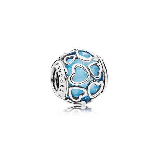 Pandora潘多拉 792036NBS 蓝色缠绕的爱 Blue Encased in Love Charm[Retired]