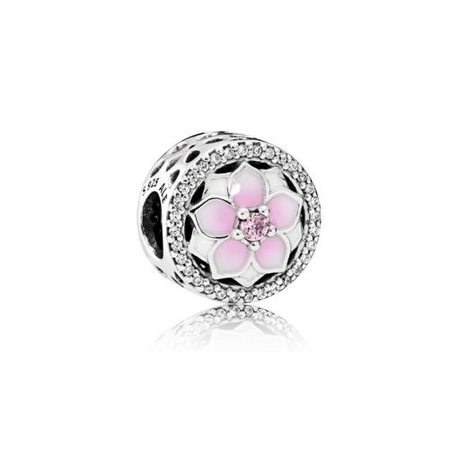 Pandora潘多拉 792085PCZ 木兰花Magnolia Bloom Openwork Charm