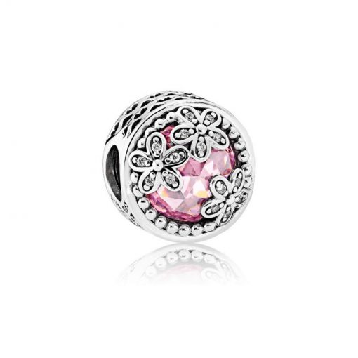 Pandora潘多拉 792055PCZ 炫目雏菊花田 Dazzling Daisy Meadow Openwork Charm