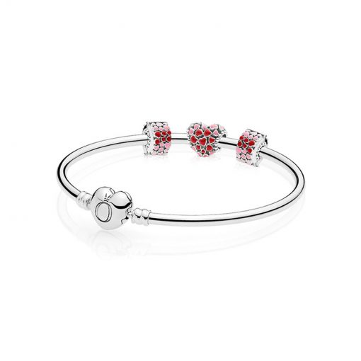Pandora潘多拉 RAU0376 萌动爱心手镯串 Burst of Love Bracelet Gift Set