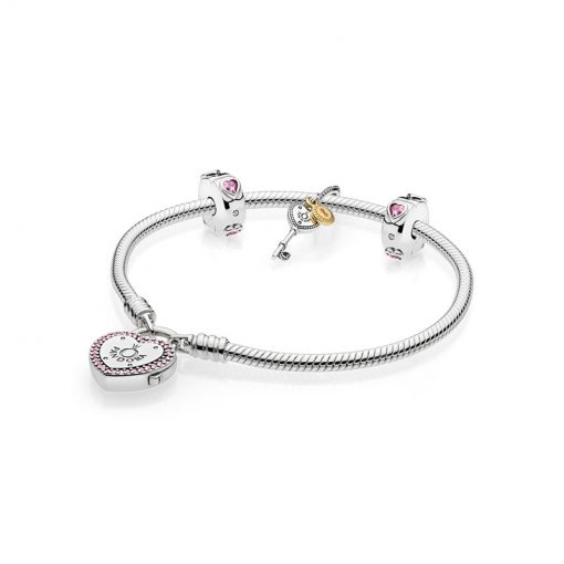Pandora潘多拉 RAU0382 我心之匙银手镯串 Key To My Heart Bracelet Gift Set