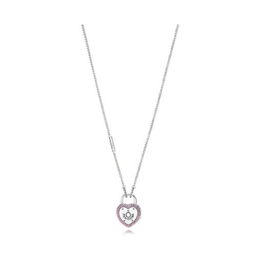 Pandora潘多拉 396583FPC 誓言之锁项链 Lock your Promise Necklace