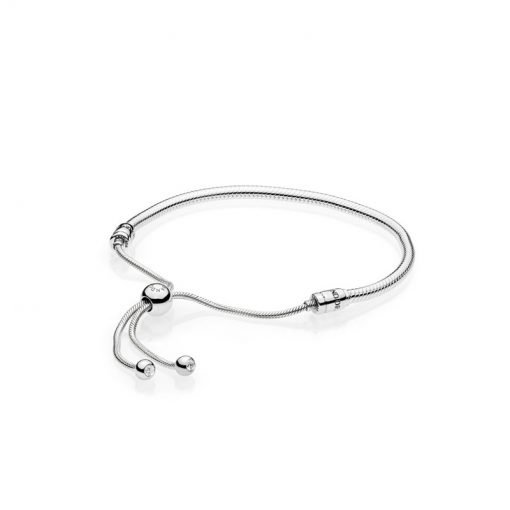 Pandora潘多拉 597125CZ 滑动银手链绳 Moments Silver Sliding Bracelet