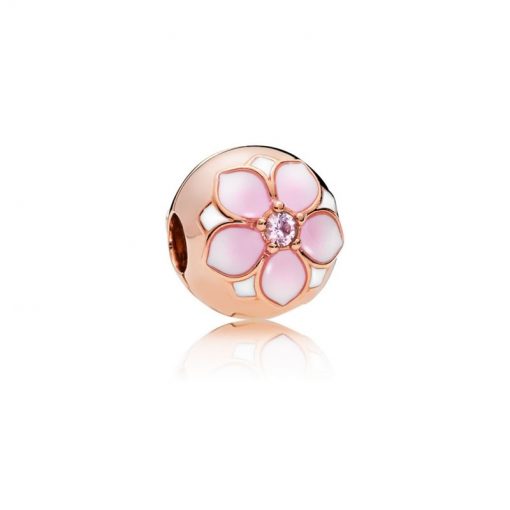 Pandora潘多拉 782078NBP 木兰花固定夹 PANDORA Rose Magnolia Bloom Clip