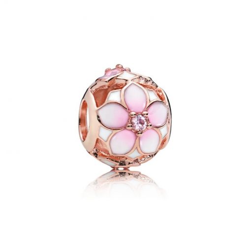 Pandora潘多拉 782087NBP 木兰花串饰 PANDORA Rose Magnolia Bloom Charm