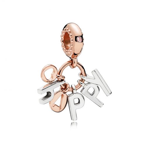 Pandora潘多拉 787017NPO 开心吊饰 PANDORA Rose Happy Hanging Charm