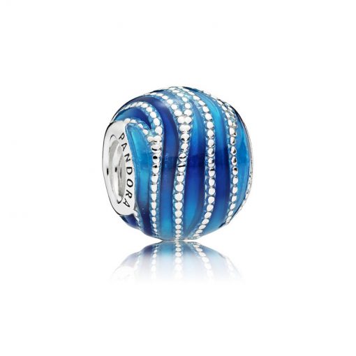Pandora潘多拉 797012ENMX 蓝色漩涡串饰 Blue Swirls Charm