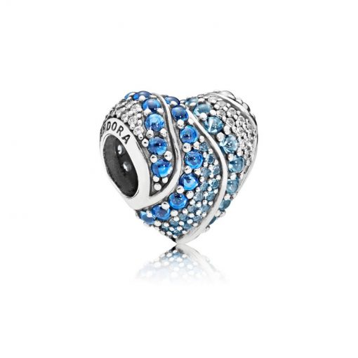 Pandora潘多拉 797015NABMX 海洋心形串饰 Aqua Heart Charm