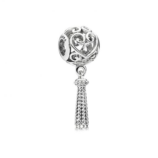 Pandora潘多拉 797037 魔法流苏爱心吊饰 Enchanted Heart Tassel Charm