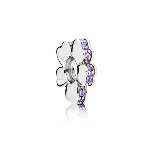 Pandora潘多拉 797042NLC 陌上花开串饰 Purple Wildflower Meadow Spacer Charm