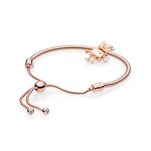 Pandora潘多拉 RAU0407 Rose玫瑰小贝拉机器人滑动手链绳套装 Rose Bella Bot Bracelet Set