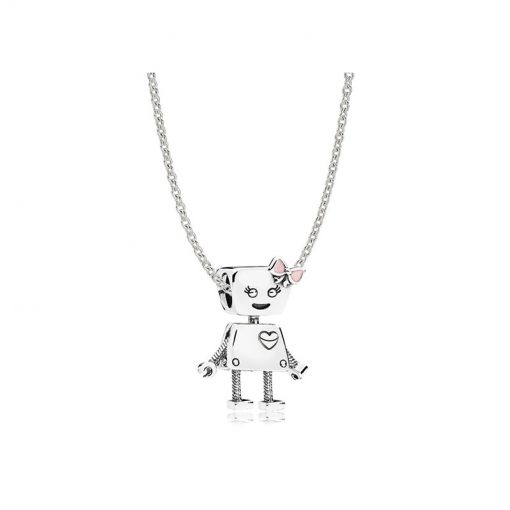 Pandora潘多拉 RAU0416 小贝拉机器人项链套装 Sterling Silver Bella Bot Necklace Set