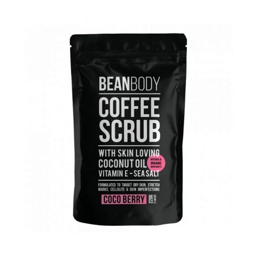 BEAN BODY 咖啡身体磨砂膏 椰子浆果 220克 去鸡皮 去角质 去痘印 Coffee Scrub Coco Berry