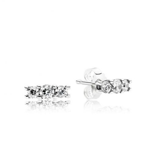 Pandora潘多拉 290725CZ 优雅之光耳钉 Sparkling Elegance Earring Studs
