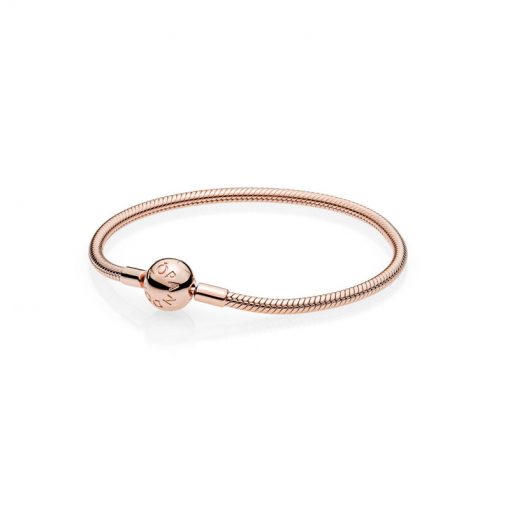Pandora潘多拉 580728 ROSE光滑链扣手链 Rose MOMENTS Smooth Bracelet