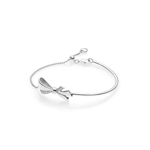 Pandora潘多拉 597242CZ 华丽蝴蝶结手链 Brilliant Bow Bracelet