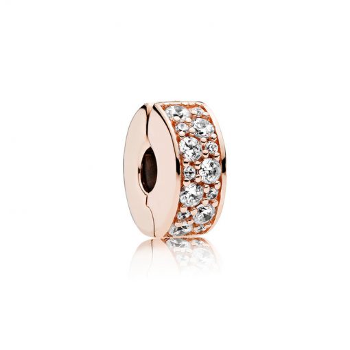 Pandora潘多拉 781817CZ 闪烁优雅固定夹 PANDORA Rose Shining Elegance Spacer Clip