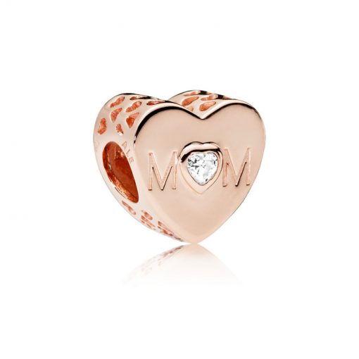 Pandora潘多拉 781881CZ 母亲心形串饰 PANDORA Rose Mother Openwork Heart Charm