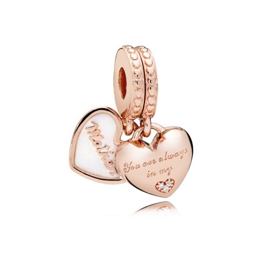 Pandora潘多拉 782072EN23 母女同心吊饰 PANDORA Rose Mother and Daughter Hearts Hanging Charm