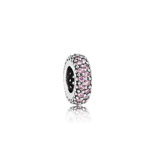 Pandora潘多拉 791359PCZ 粉紫色PAVÉ密镶灵感启示串饰 Pink Pavé Inspiration Spacer