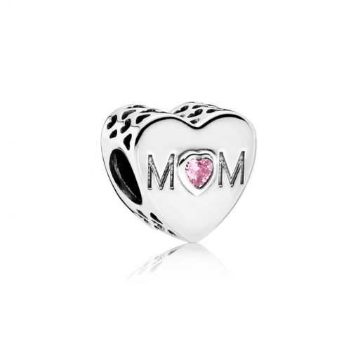 Pandora潘多拉 791881PCZ 母亲的心串饰 Mother Heart Openwork Heart Charm