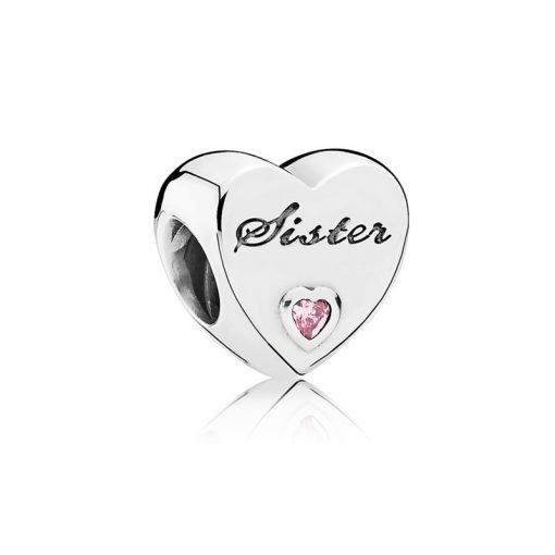 Pandora潘多拉 791946PCZ 姐妹的爱串饰 Sisters Heart Charm