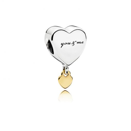 Pandora潘多拉 796558 两心相依串饰 Two Hearts Hanging Charm