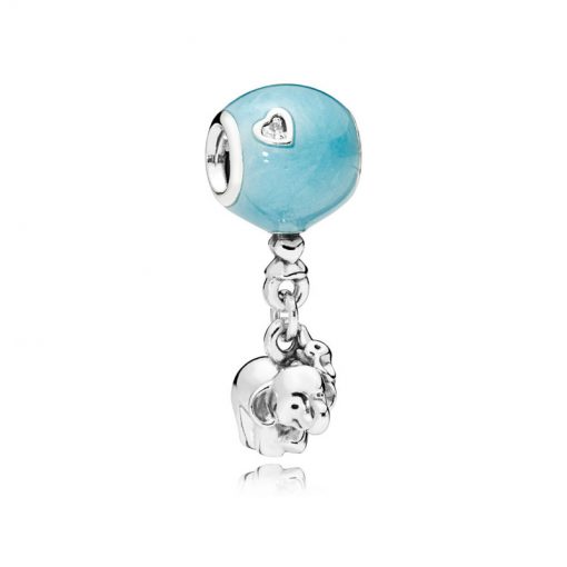 Pandora潘多拉 797239EN169 大象&蓝色气球 Elephant and Blue Balloon Hanging Charm