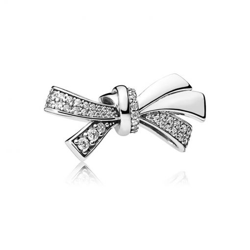 Pandora潘多拉 797241CZ 华丽蝴蝶结串饰 Brilliant Bow Charm