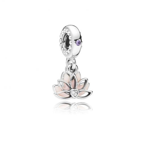 Pandora潘多拉 797259CZ 平静的莲花吊饰 Serene Lotus Flower Hanging Charm