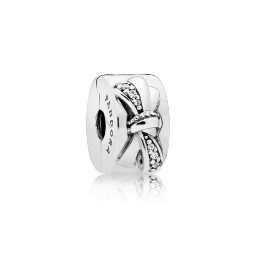 Pandora潘多拉 797304CZ 闪耀蝴蝶结固定夹 Shining Bow Clip
