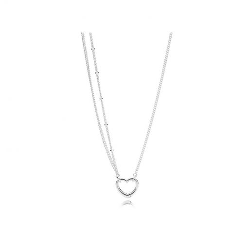 Pandora潘多拉 397204 镂空心形项链 Open Heart Necklace